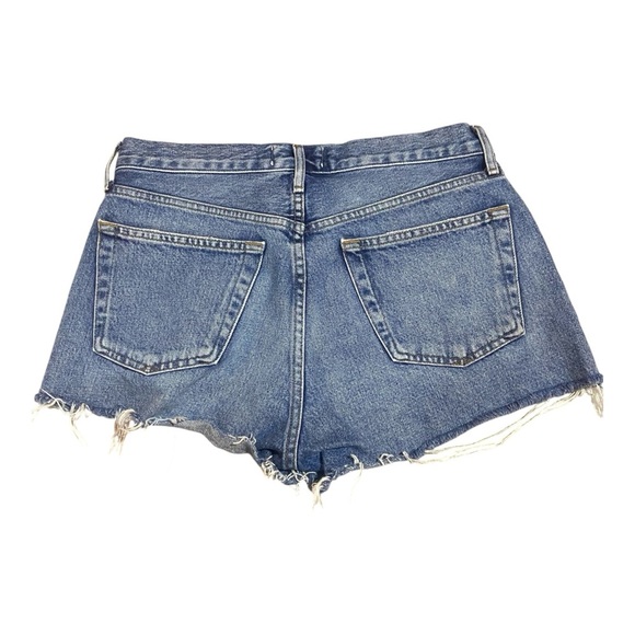 AGOLDE Parker Vintage Distressed Cut Off Jean Shorts Sz 26 100% Organic Cotton - Picture 2 of 6